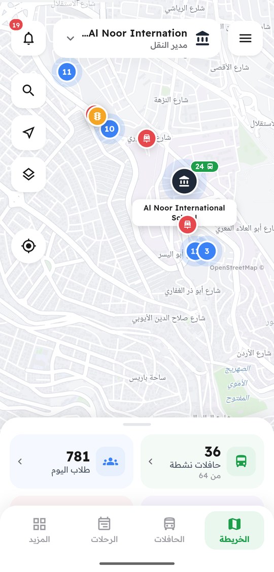 لوحة إدارة النقل